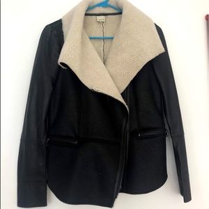 Suede leather jacket